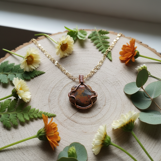 Colar Pedra Natural Boho