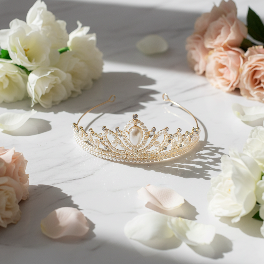 Tiara Artesanal Pérola